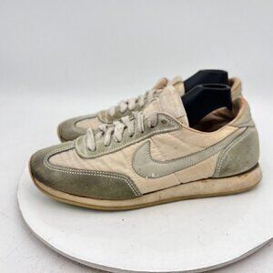 Nike Oceania Cortez Women Size 8 White Beige Blue Suede Casual Shoes Vintage